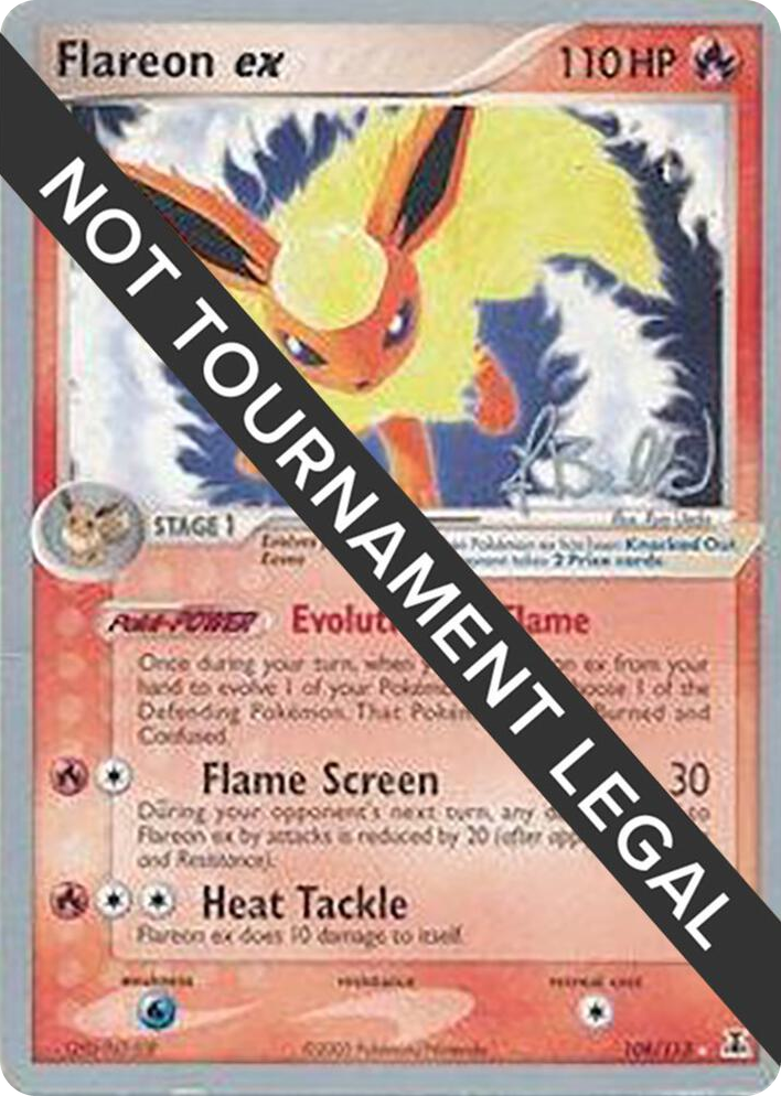 0108 Flareon ex - 2006 (Jimmy Ballard) Ultra Rare World Championship Decks