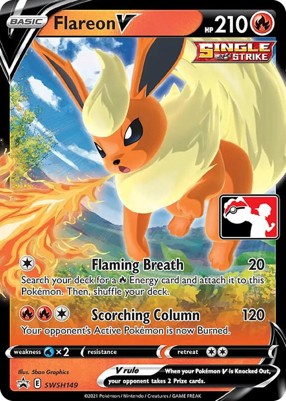 0149 Flareon V - SWSH149 Promo Prize Pack Series Cards