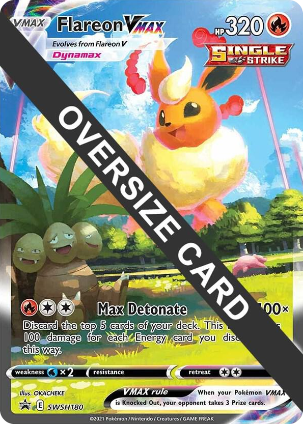 0180 Flareon VMAX - SWSH180 Promo Jumbo Cards