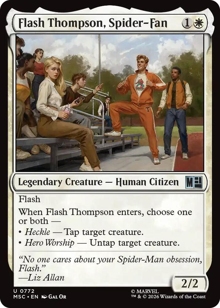 0772 Flash Thompson, Spider-Fan U Commander: Marvel Super Heroes