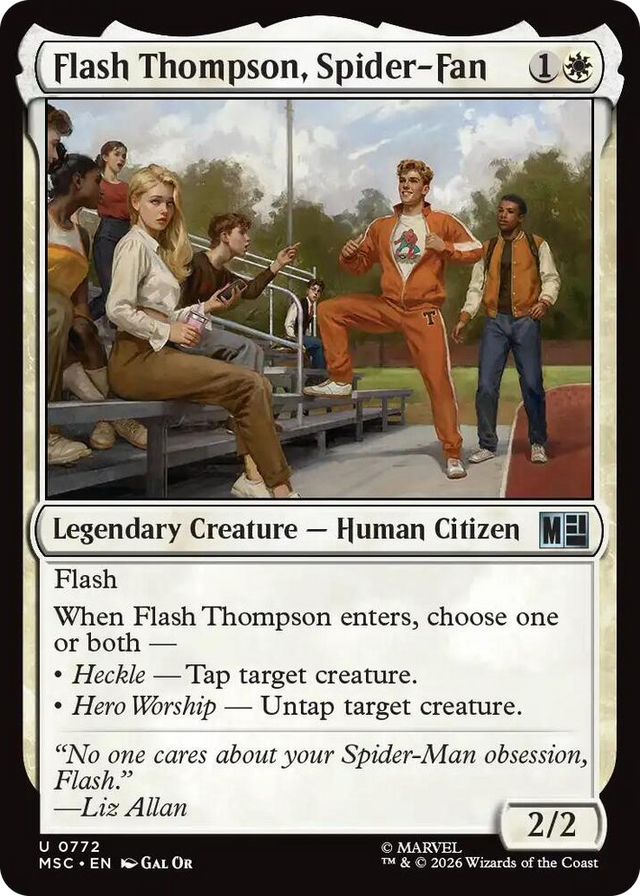 0772 Flash Thompson, Spider-Fan U Commander: Marvel Super Heroes