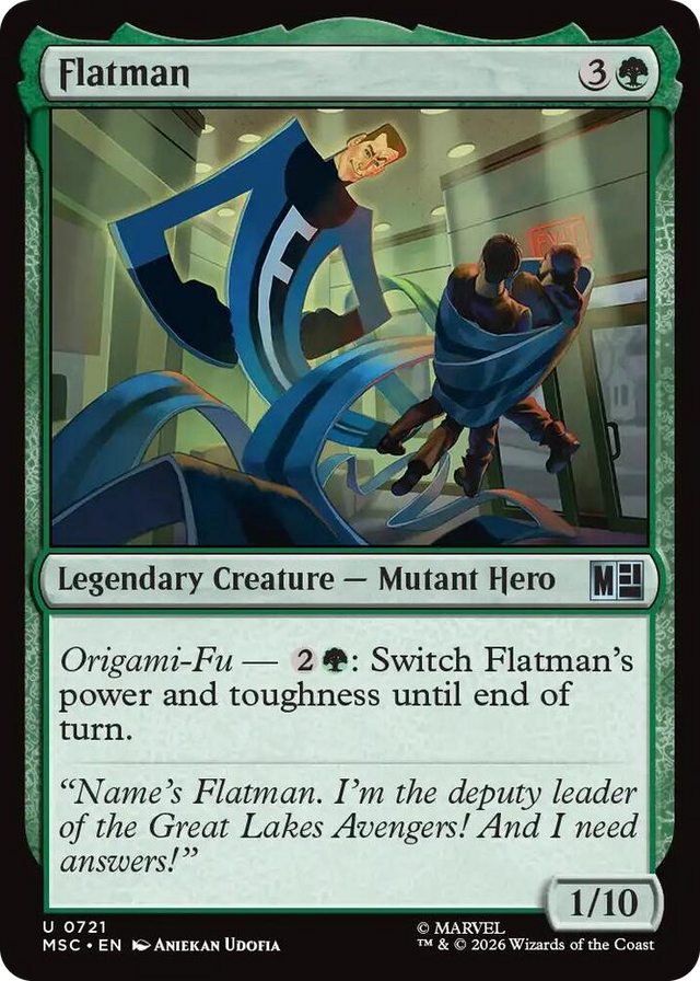 0721 Flatman U Commander: Marvel Super Heroes