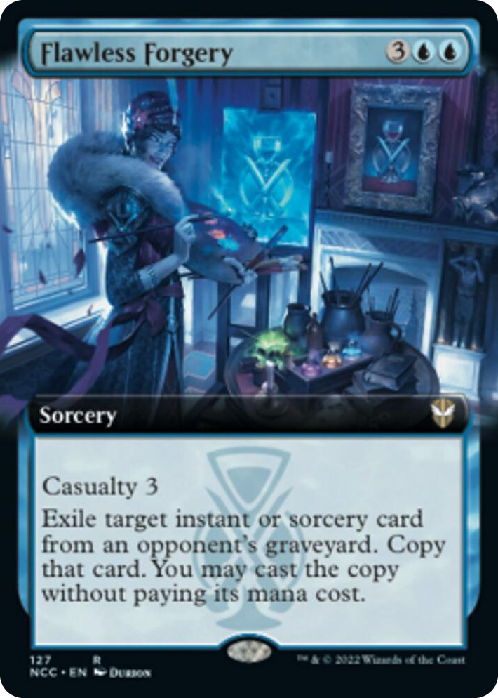 0127 Flawless Forgery (Extended Art) R Commander: Streets of New Capenna