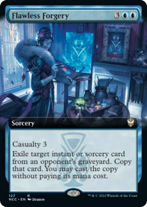 0127 Flawless Forgery (Extended Art) R Commander: Streets of New Capenna