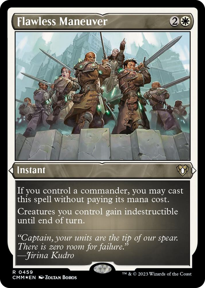 0459 Flawless Maneuver (Foil Etched) R Commander Masters