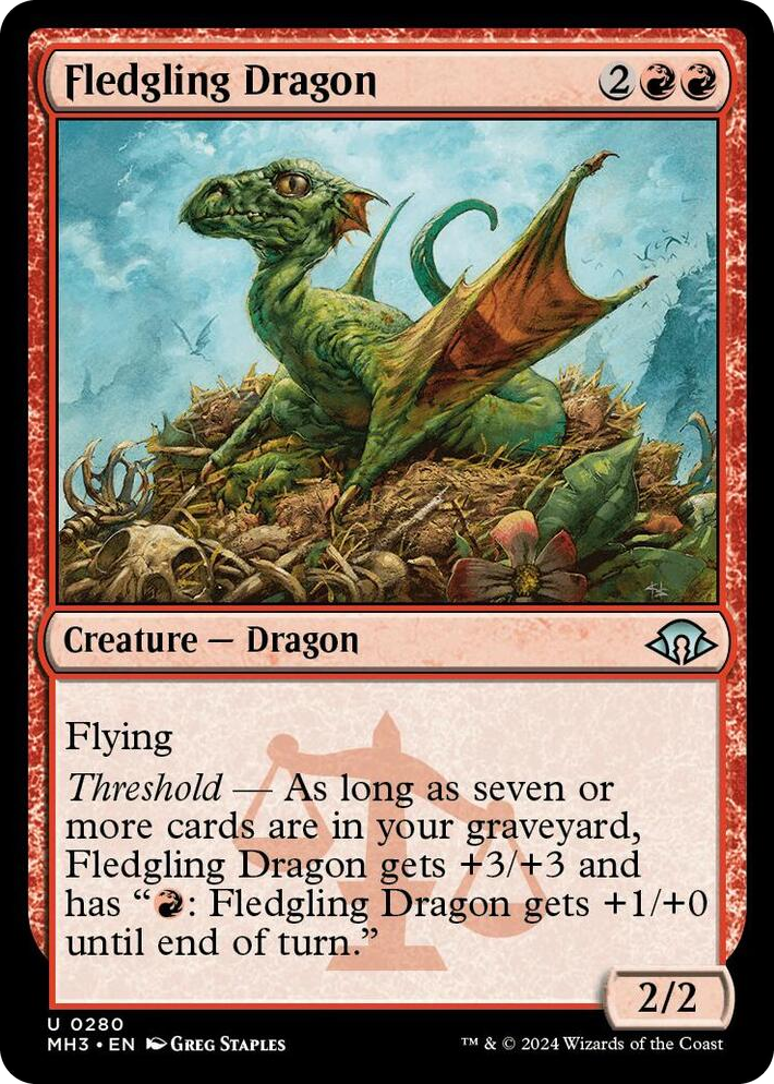 0280 Fledgling Dragon U Modern Horizons 3