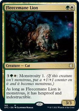 0185 Fleecemane Lion R Commander: Adventures in the Forgotten Realms