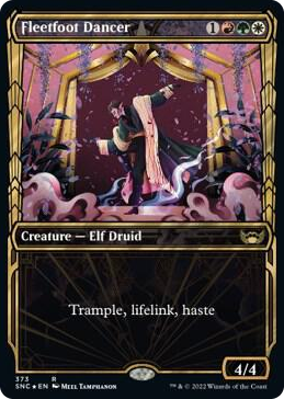0373 Fleetfoot Dancer (Gilded Foil) R Streets of New Capenna