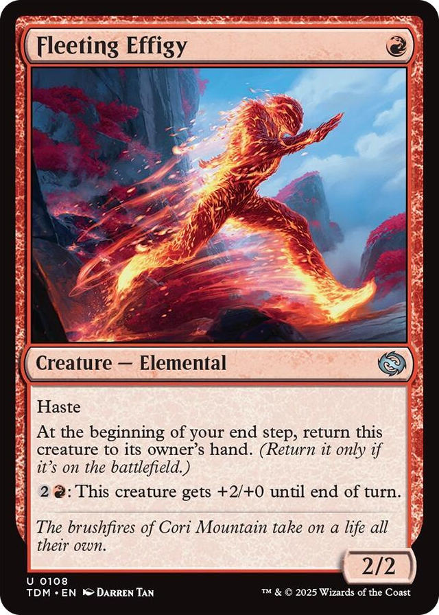 0108 Fleeting Effigy U Dragonstorm