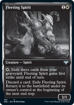 Fleeting Spirit #281 U - Innistrad: Double Feature Pokemon card