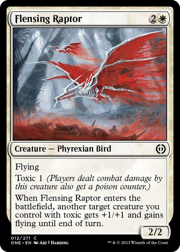 Flensing Raptor #12 C - Phyrexia: All Will Be One Pokemon card