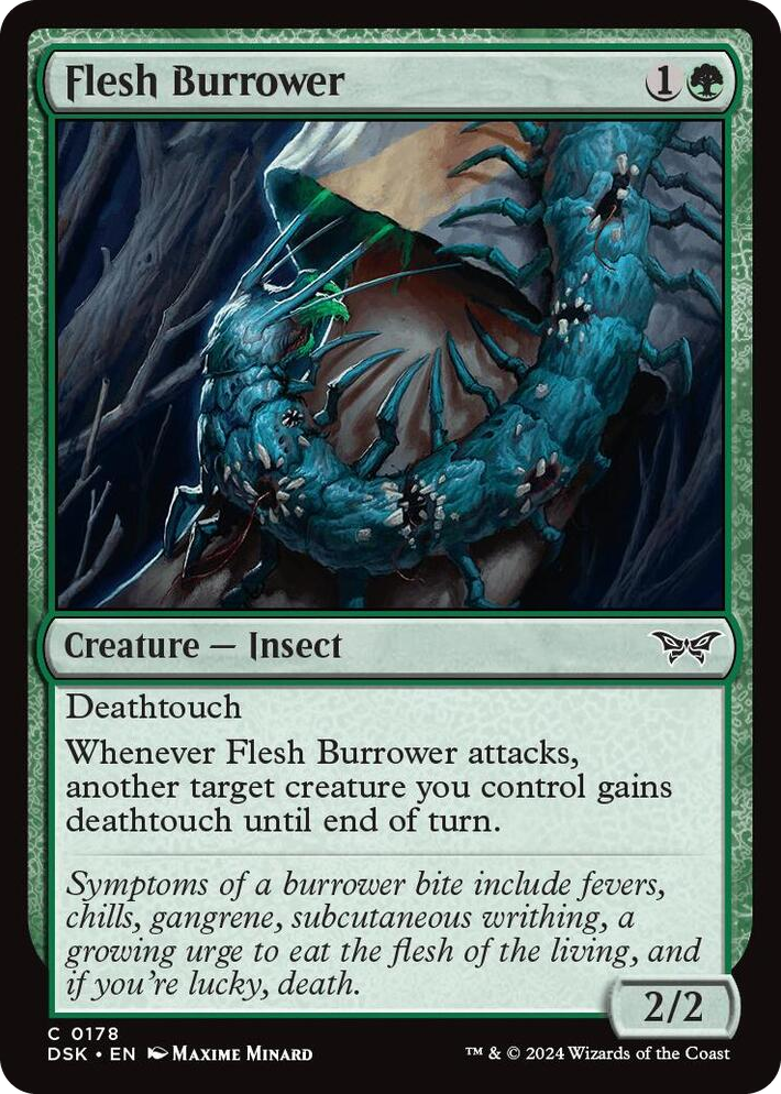 0178 Flesh Burrower C Duskmourn: House of Horror