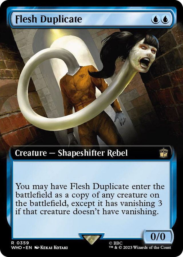 0359 Flesh Duplicate (Extended Art) R Universes Beyond: Doctor Who