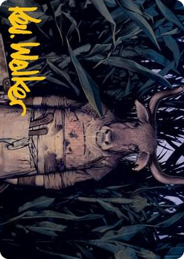 0061 Fleshtaker Art Card (Gold-Stamped Signature) S Art Series: Innistrad: Midnight Hunt