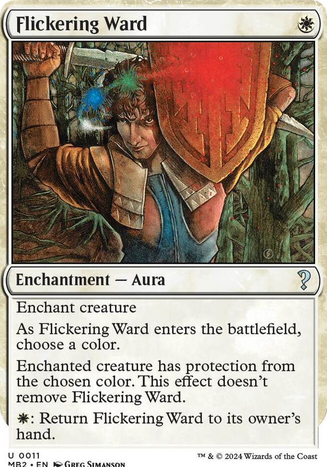0011 Flickering Ward (White Border) U Mystery Booster 2