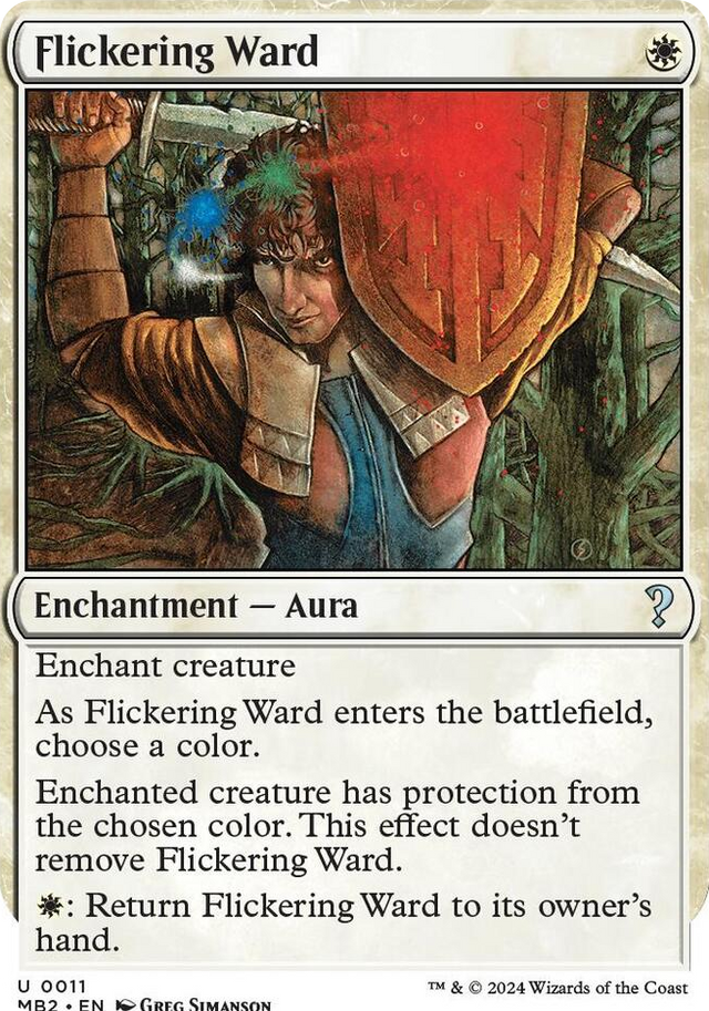 0011 Flickering Ward (White Border) U Mystery Booster 2