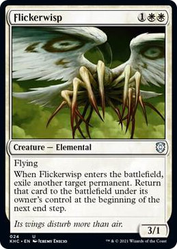 Flickerwisp #24 U - Commander: Kaldheim Pokemon card