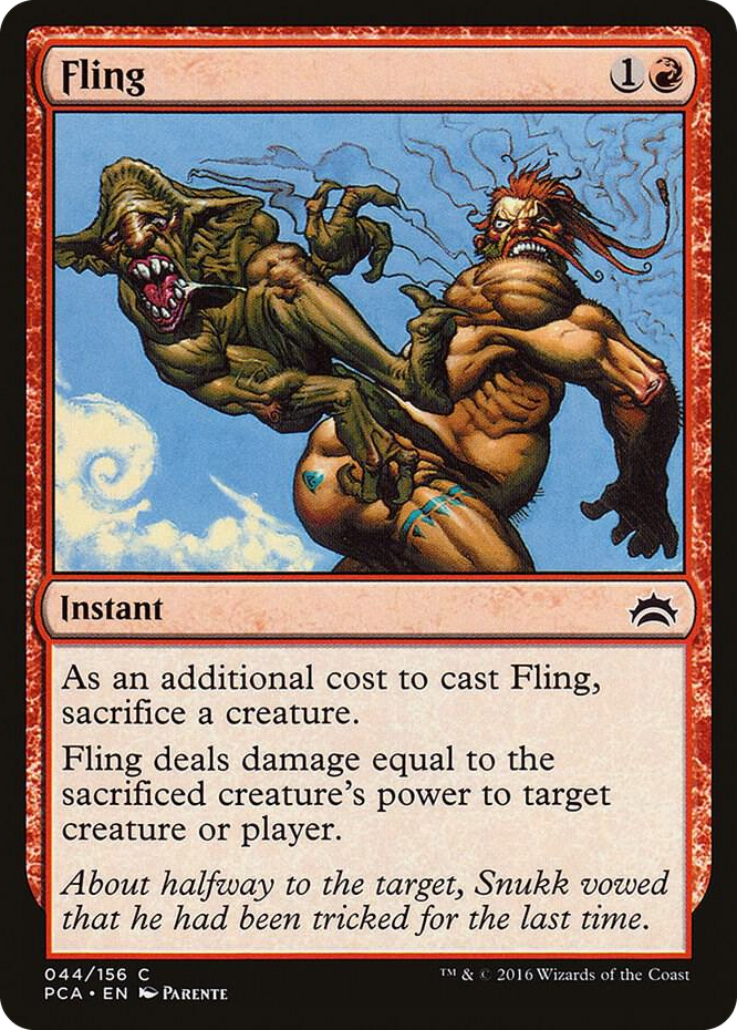 Fling #44 C - Planechase Anthology Pokemon card