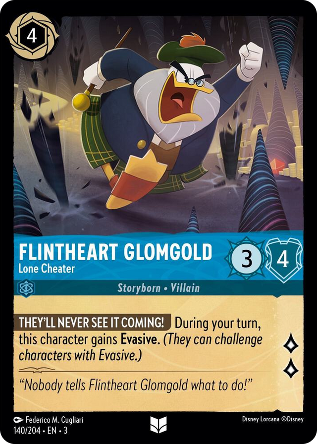 0140 Flintheart Glomgold - Lone Cheater Uncommon Into the Inklands