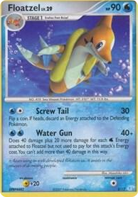 0002 Floatzel Common DP Trainer Kit: Manaphy & Lucario