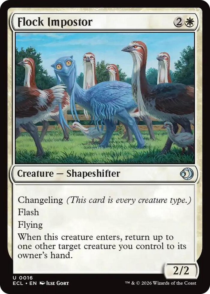 Flock Impostor #16 U - Lorwyn Eclipsed Pokemon card