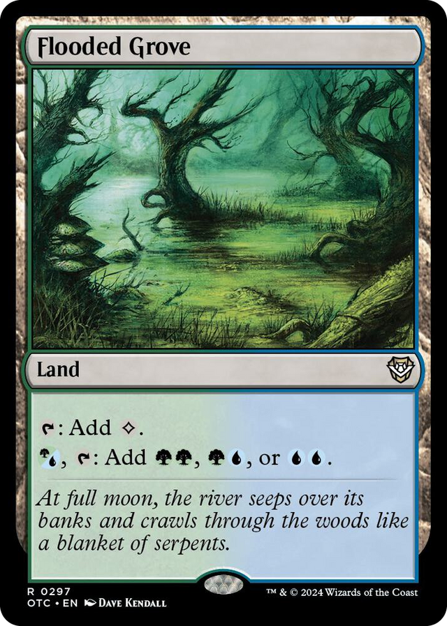 0297 Flooded Grove R Commander: Outlaws of Thunder Junction