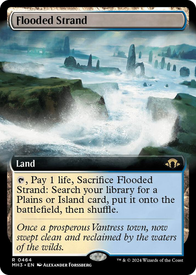 0464 Flooded Strand (Extended Art) R Modern Horizons 3