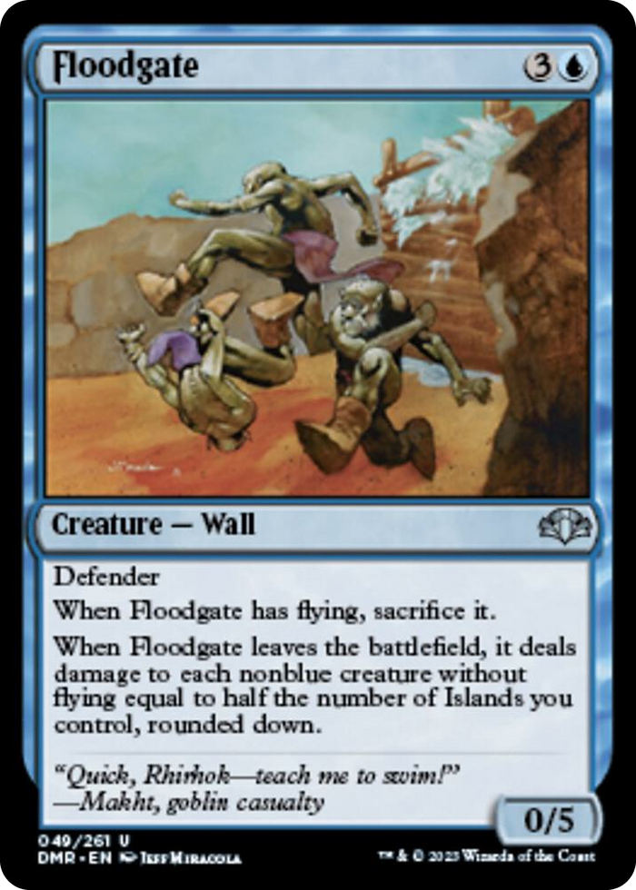 Floodgate #49 U - Dominaria Remastered Pokemon card