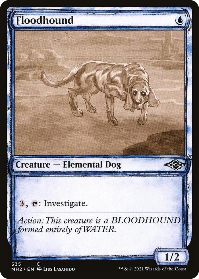 Floodhound (Showcase) #335 C - Modern Horizons 2 Pokemon card