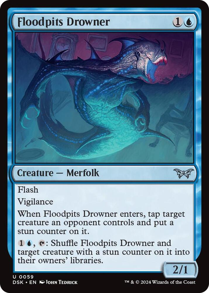 0059 Floodpits Drowner U Duskmourn: House of Horror