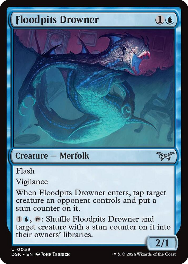 0059 Floodpits Drowner U Duskmourn: House of Horror