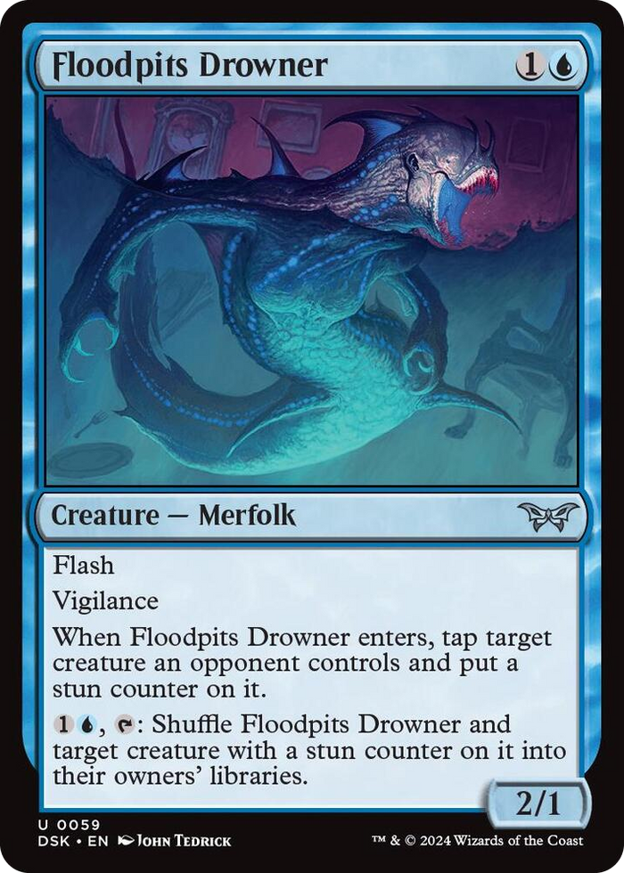 0059 Floodpits Drowner U Duskmourn: House of Horror