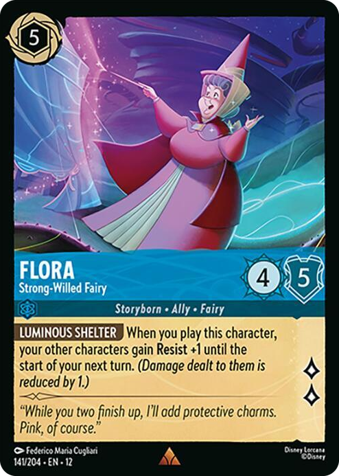 0141 Flora - Strong-Willed Fairy Rare Wilds Unknown