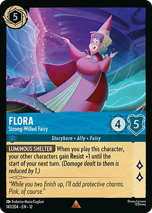 0141 Flora - Strong-Willed Fairy Rare Wilds Unknown
