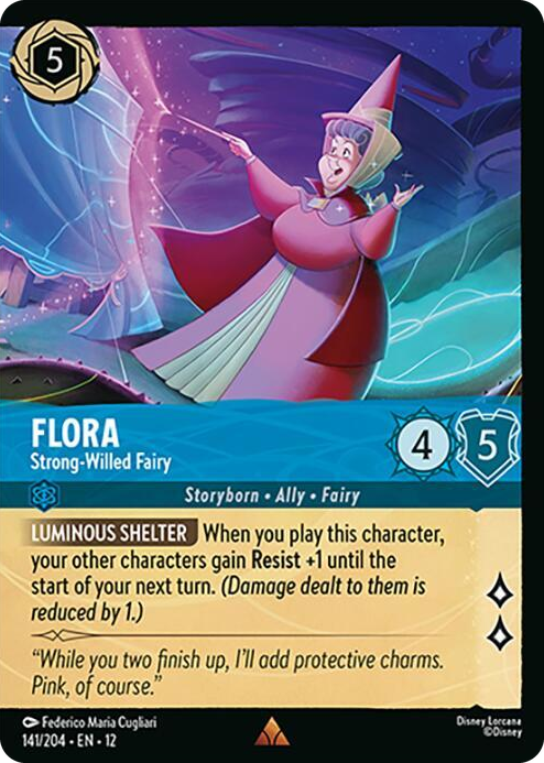0141 Flora - Strong-Willed Fairy (Foil) Rare Wilds Unknown