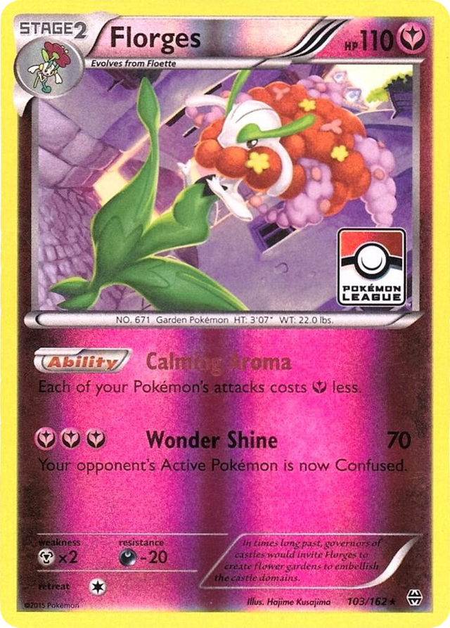 0103 Florges - 103/162 (Pokemon League) Promo League & Championship Cards