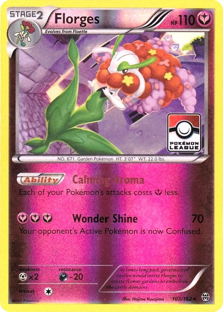 0103 Florges - 103/162 (Pokemon League) Promo League & Championship Cards