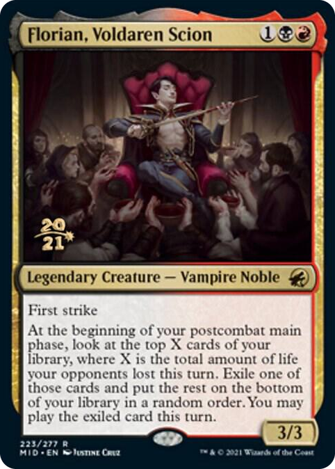 Florian, Voldaren Scion #223 R - Prerelease Cards Pokemon card