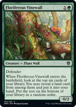0163 Floriferous Vinewall C Dominaria United