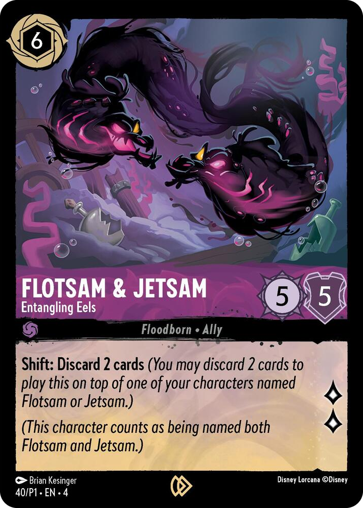 0040 Flotsam & Jetsam - Entangling Eels Promo Disney Lorcana Promo Cards