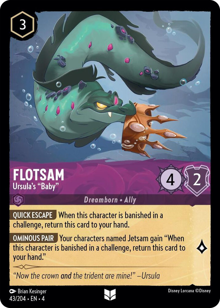 0043 Flotsam - Ursula's "Baby" Uncommon Ursula's Return