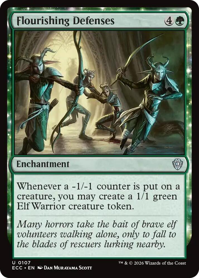 0107 Flourishing Defenses U Commander: Lorwyn Eclipsed