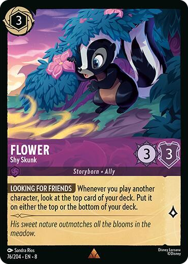 0076 Flower - Shy Skunk Rare Reign of Jafar