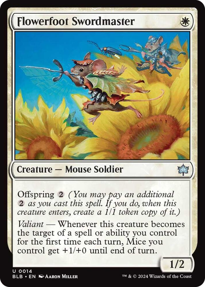 0014 Flowerfoot Swordmaster U Bloomburrow