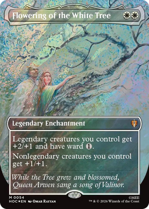 0054 Flowering of the White Tree (Borderless) (Surge Foil) M The Hobbit: Eternal-Legal