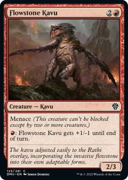 0125 Flowstone Kavu C Dominaria United