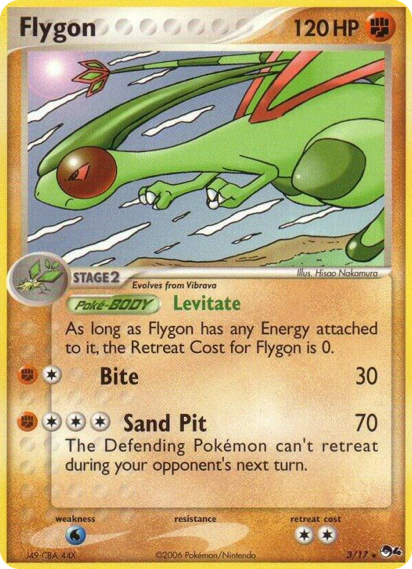0003 Flygon Rare POP Series 4