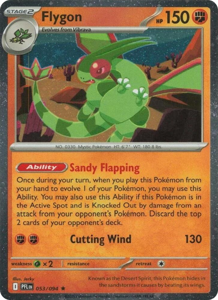 0053 Flygon - 053/094 (Cosmos Holo) Rare Blister Exclusives