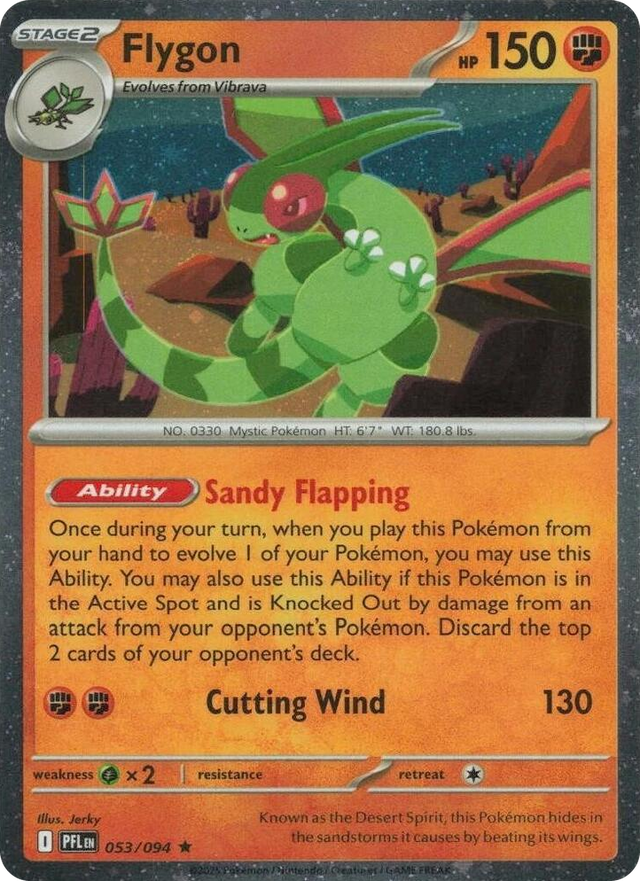 0053 Flygon - 053/094 (Cosmos Holo) Rare Blister Exclusives