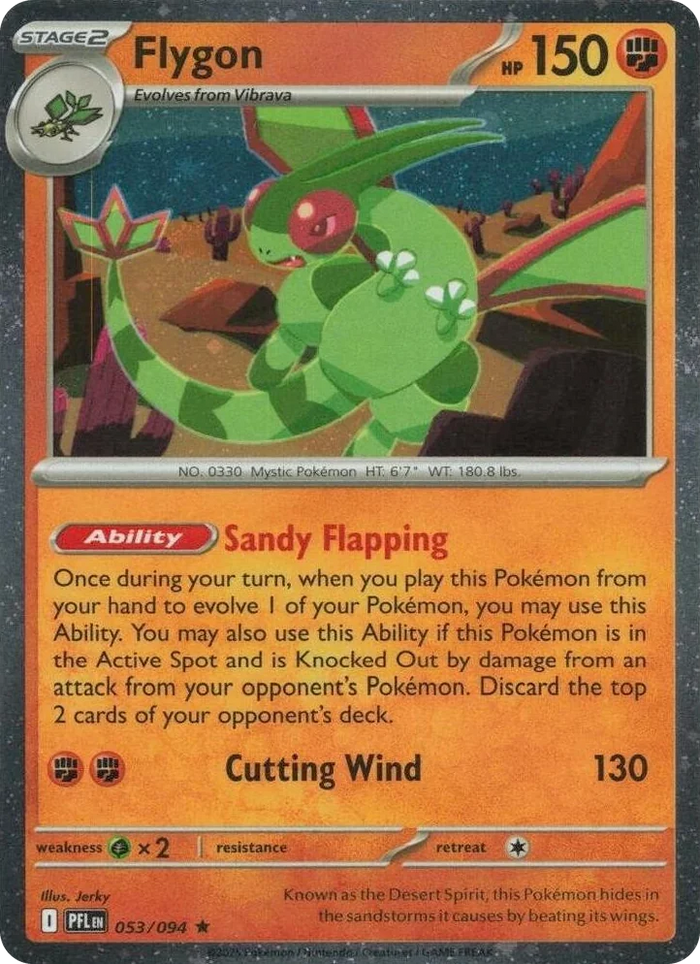 0053 Flygon - 053/094 (Cosmos Holo) Rare Blister Exclusives